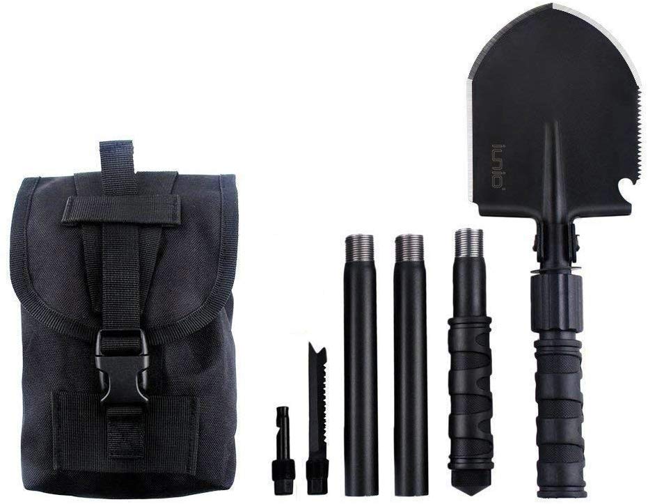 IUNIO Military Portable Folding Shovel and E-tool