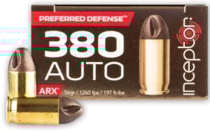 Product Image for Inceptor .380 ACP 56gr ARX Frangible