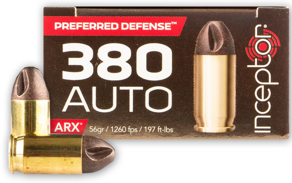 Inceptor .380 ACP 56gr ARX Frangible