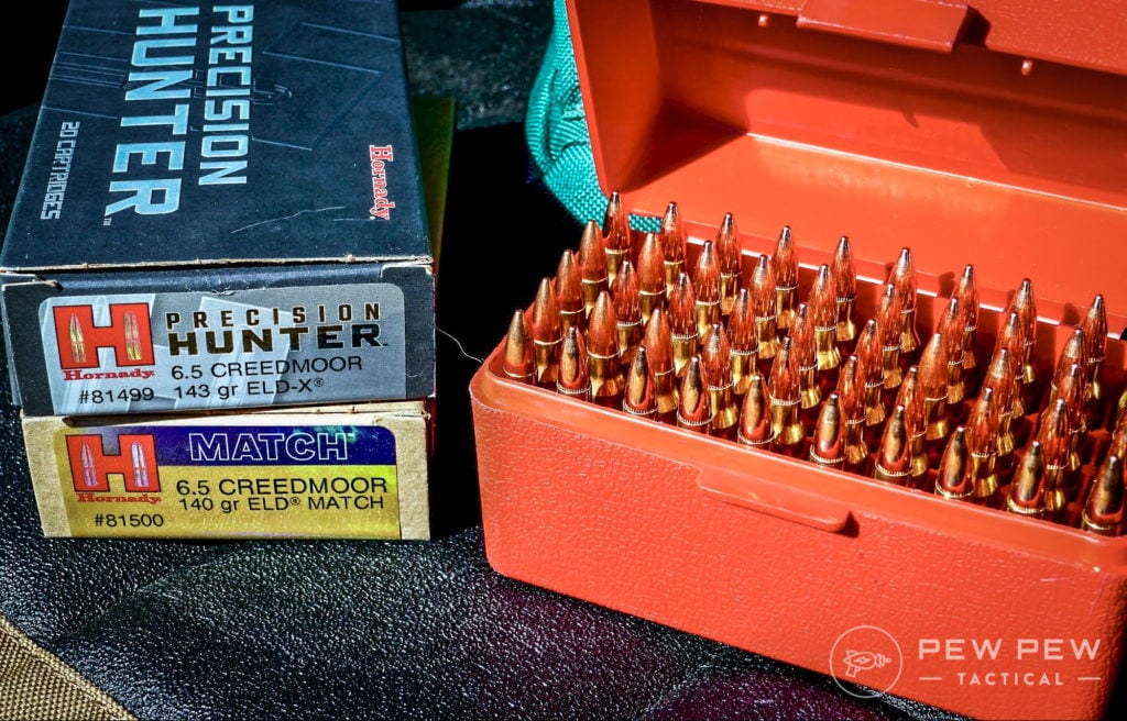 Factory loads or handloads; both work just fine in an accurate rifle