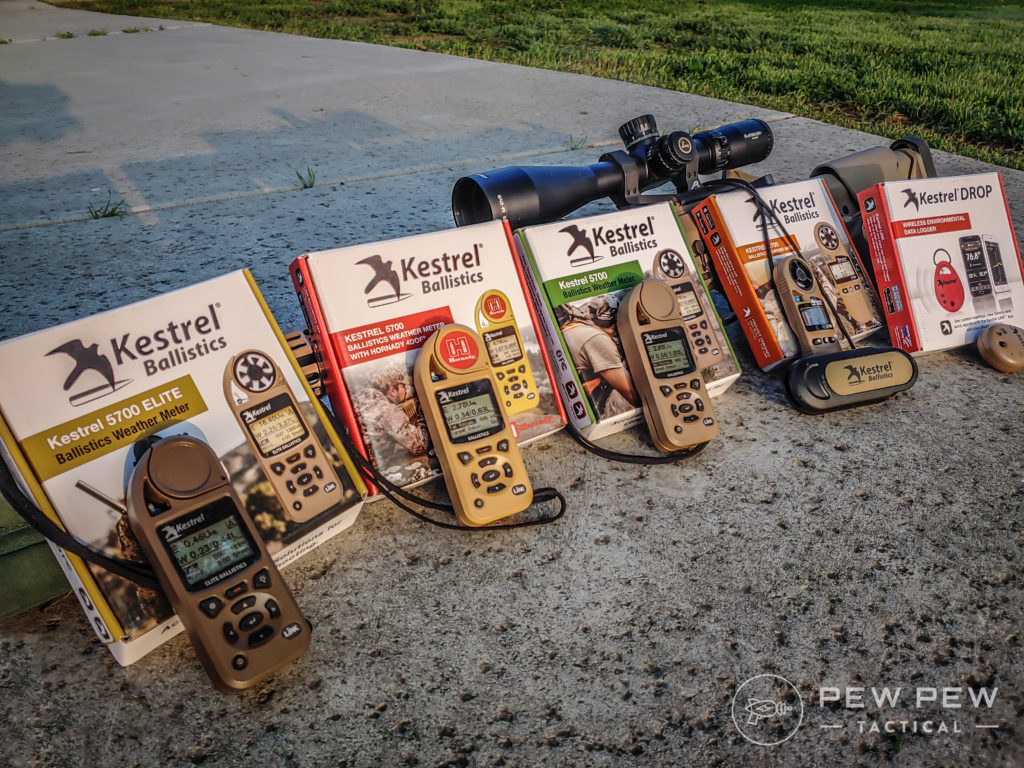 All of the tested Kestrel Weather meters