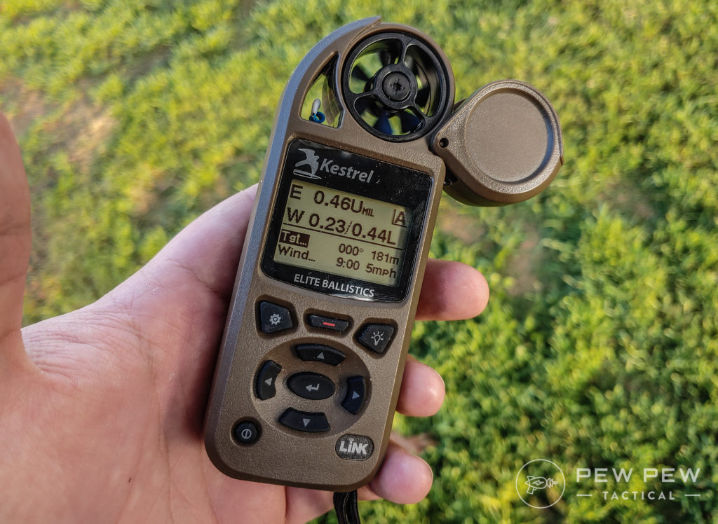 Kestrel 5700 Elite in the hand
