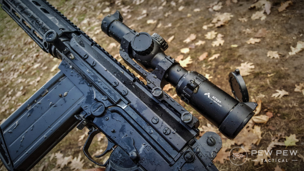 DSA FAL Dunking the rifle with a Primary Arms 1-8x Silver LPVO