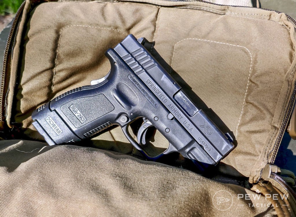 My EDC gun is a Springfield XD Sub Compact in 40 S&W...the Kit Bag carries it easily