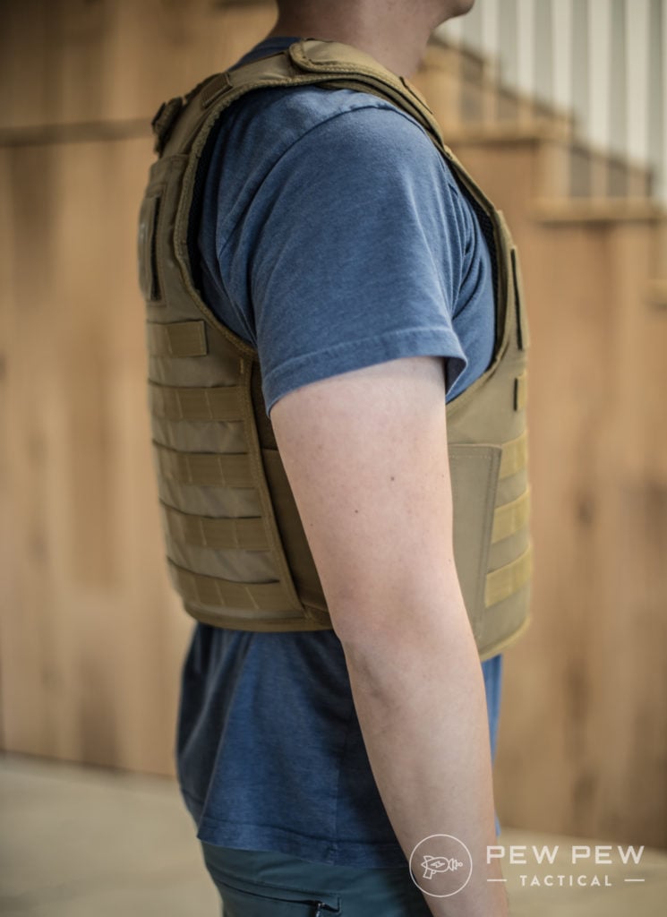 Spartan Armor Systems Armor Systems Flexed Fused Core IIIA Soft Body Armor DL Concealment Plate Carrier Tan Medium-Extra Large