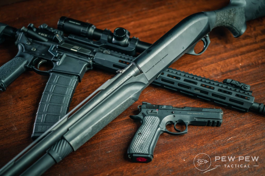 Benelli M2, CZ75, AR-15 (2)