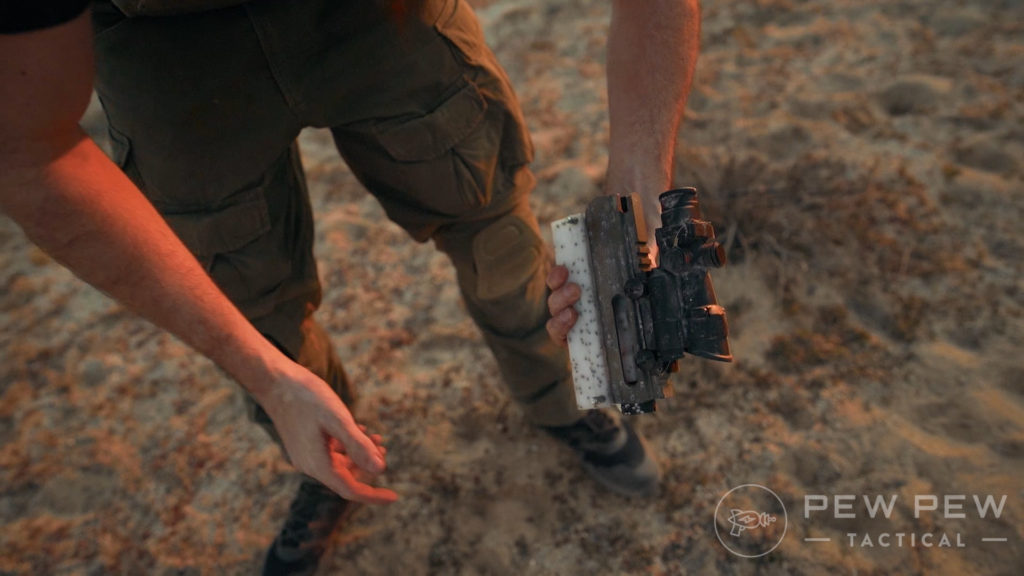 Trijicon TA-02 Acog 12ga Birdshot Damage