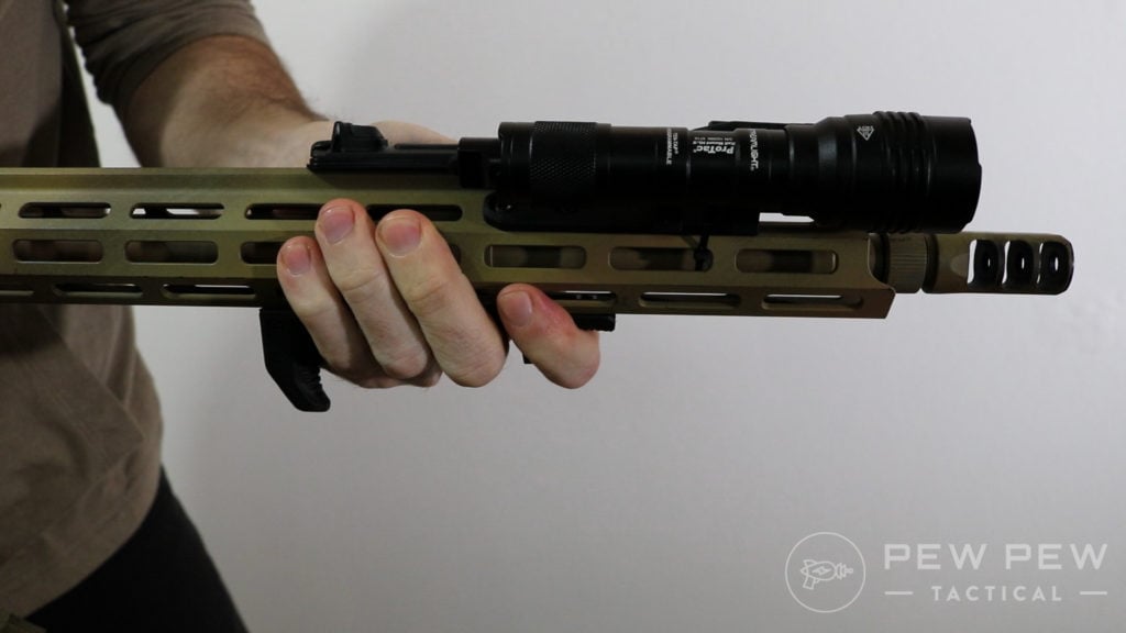 16. Magpul Mlok Handstop with Streamlight Protac HL X 2