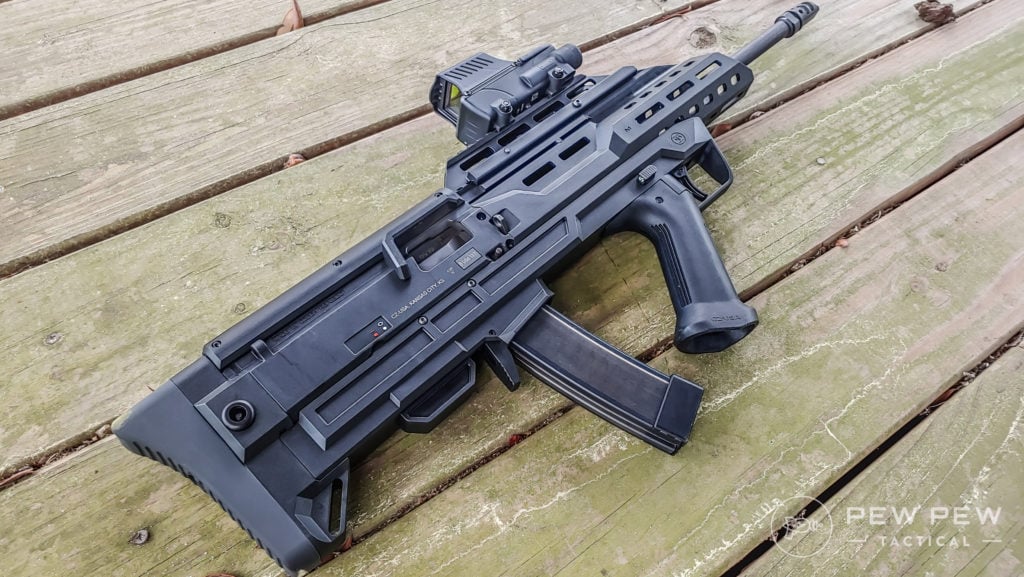 Bullpup Scorpion and Meprolight Foresight rear end
