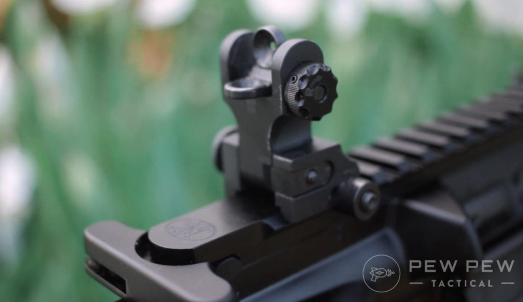FN 15 rear iron sight