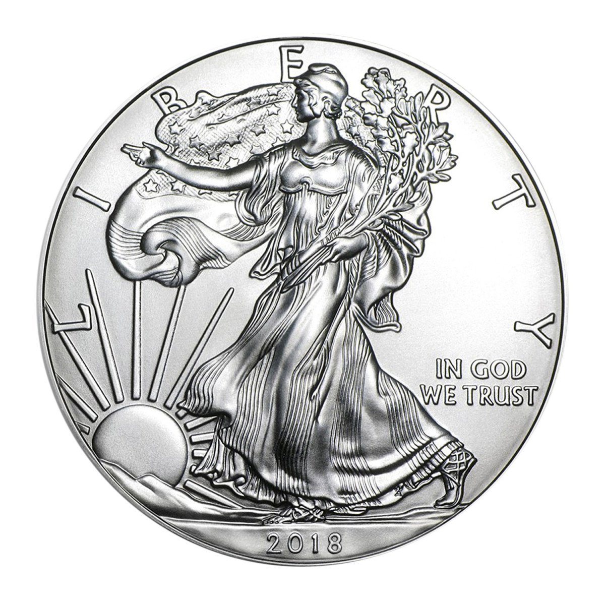 2018 Silver American Eagle, .999% Fine Silver