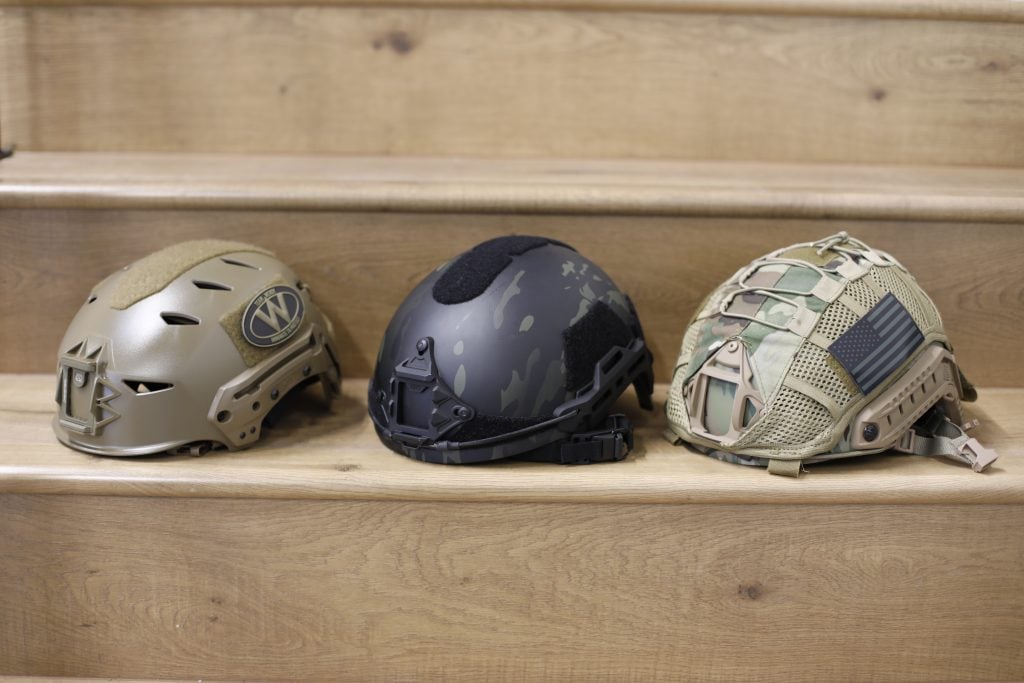 Helmets (L to R), Team Wendy, HHV Gen 2, HHV Gen 1