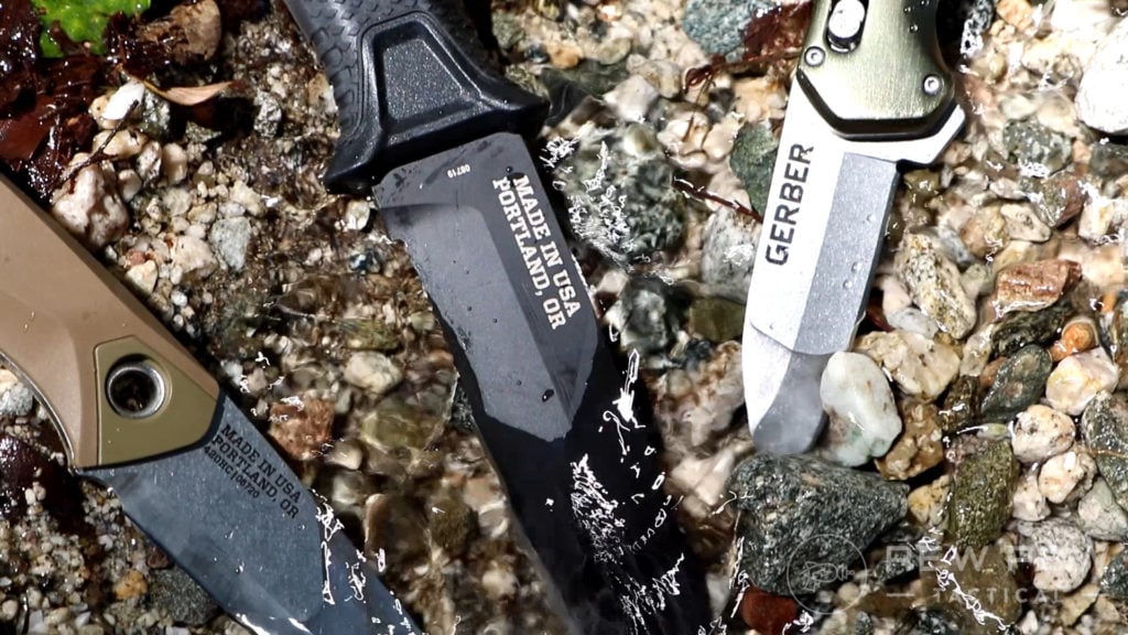 12. Gerber Knives in River