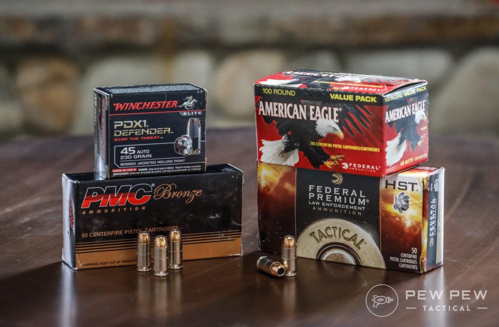 Popular .45 ACP Ammo