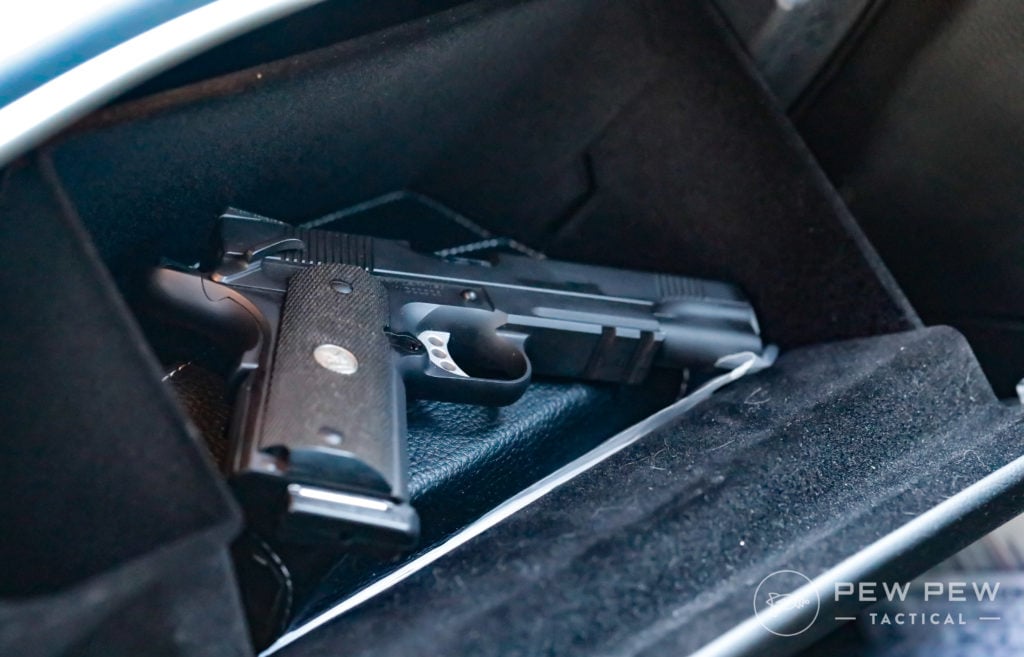 Pistol in Glove Compartment