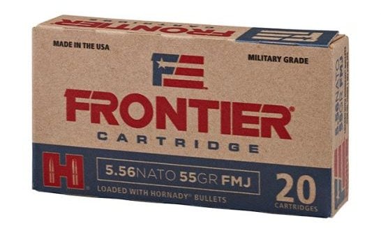 Hornady Frontier 5.56 NATO 55gr FMJ
