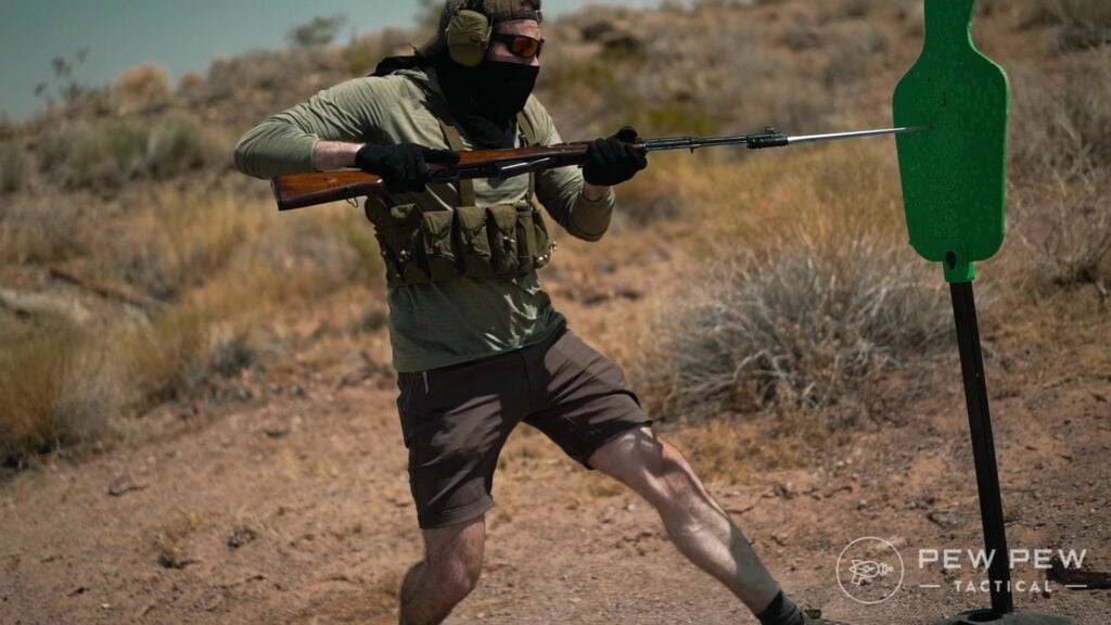 Type 56 SKS Using Bayonet