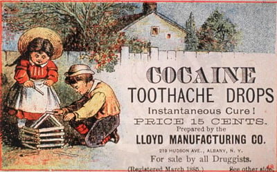 cocaine tooth drops