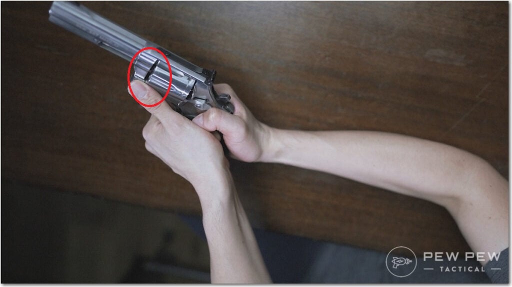 Revolver Cylinder Gap Grip