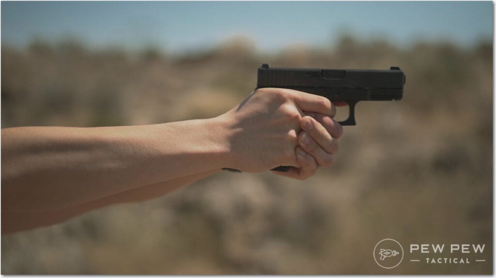 Gripping a Semi-Auto Glock 19