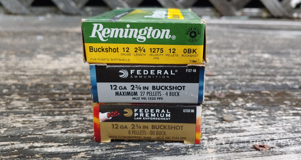 Our favorite 12ga, 2 3/4" buckshot shells