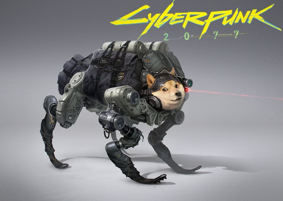 Cyberpunk doge