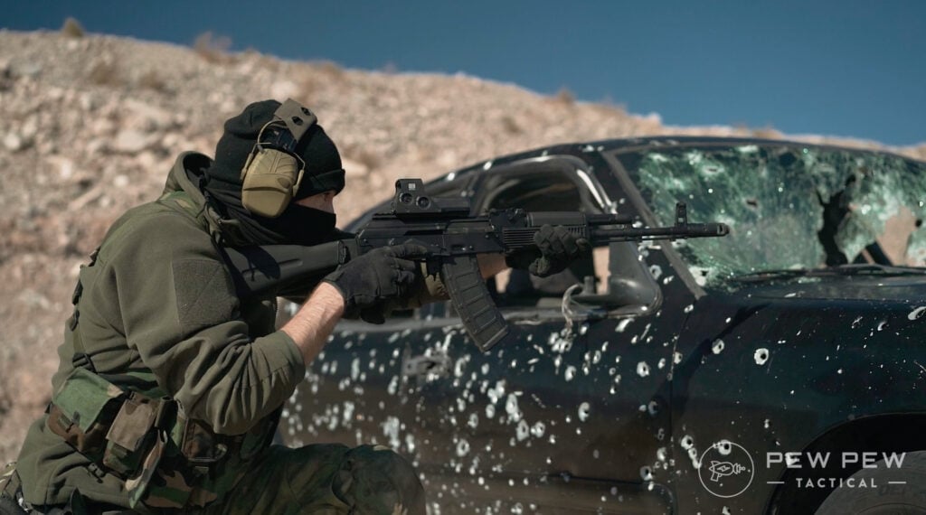 PSA AK74 Shooting Car