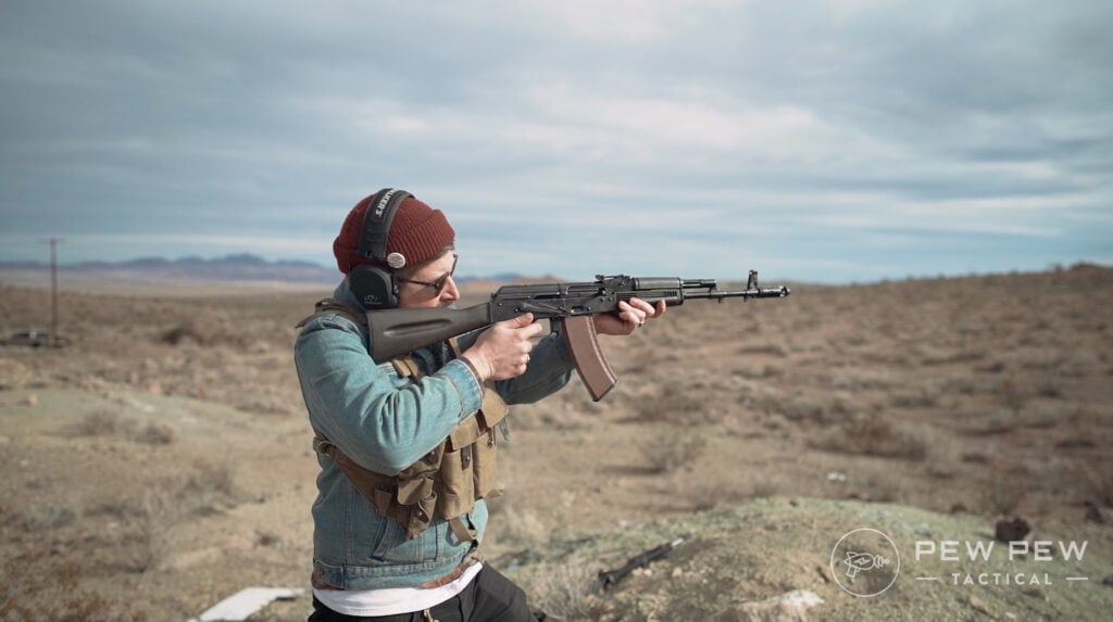 Lancaster Arms Rough Rider AK-74 Shooting