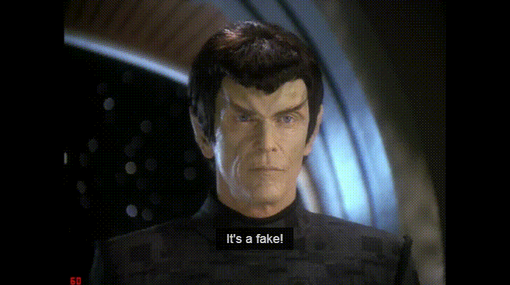 Star Trek It's A Fake