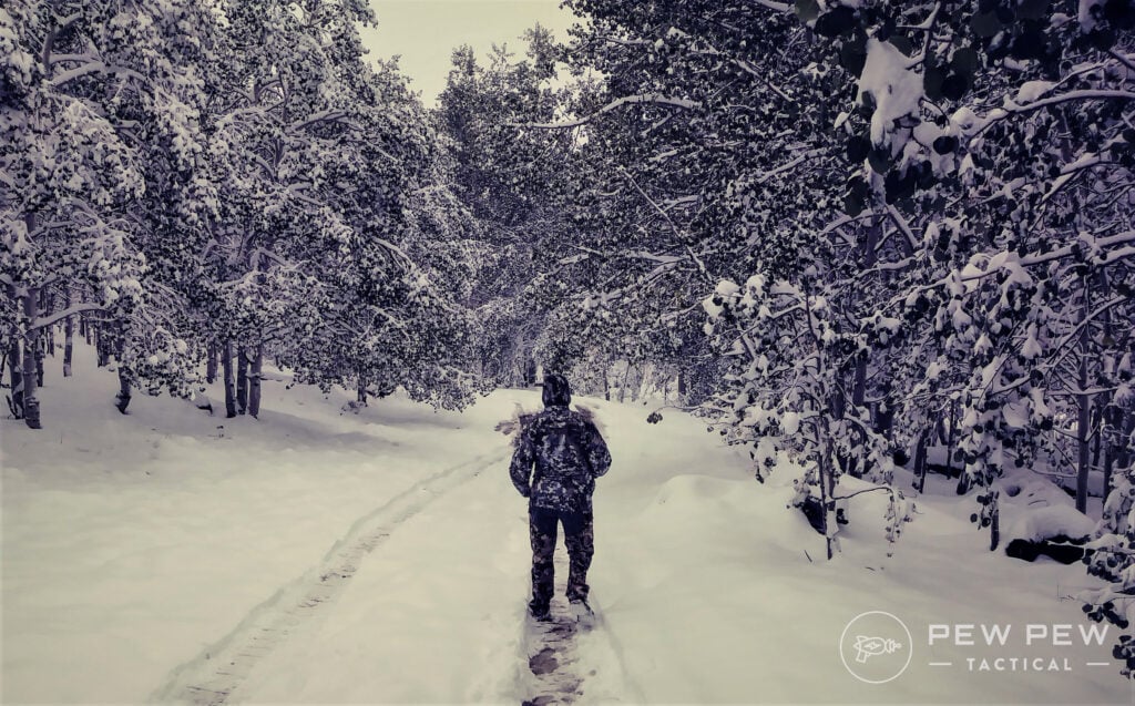 In the snow in Sitka