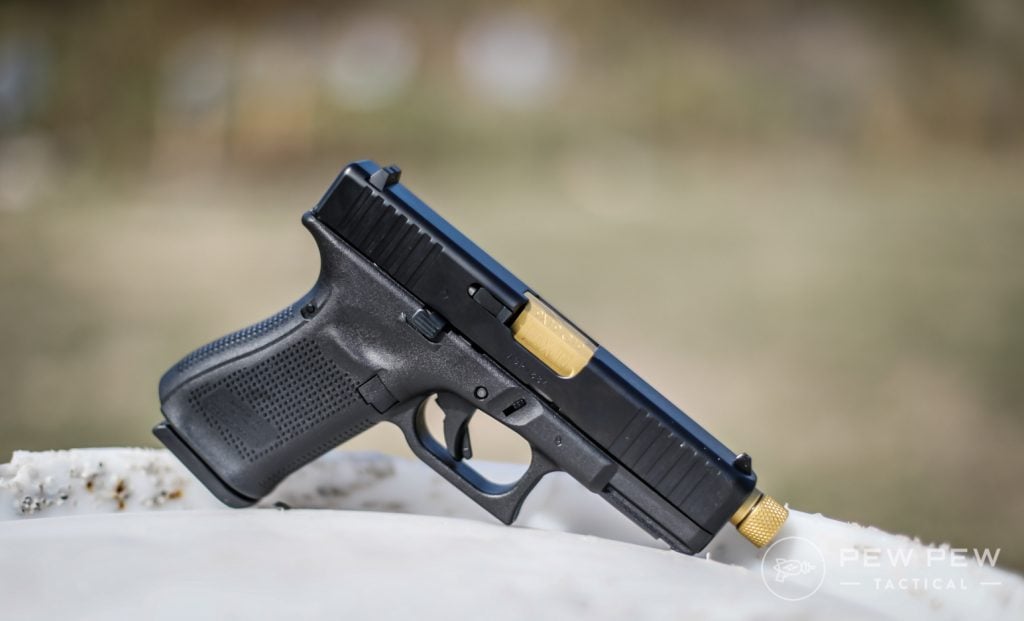 Glock 19 with Faxon TiN Threaded Barrel