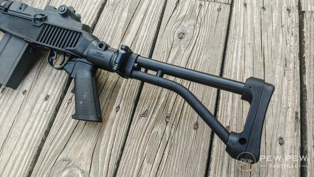 M1A Delta 14 Chassis and Mesa Tactical Stock and adaptor