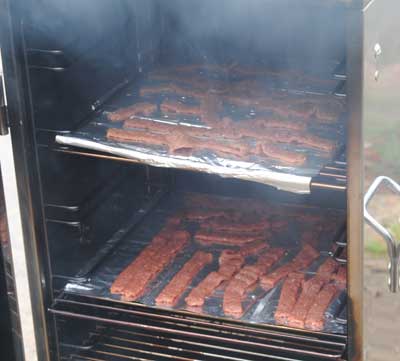 Smoked venison jerky