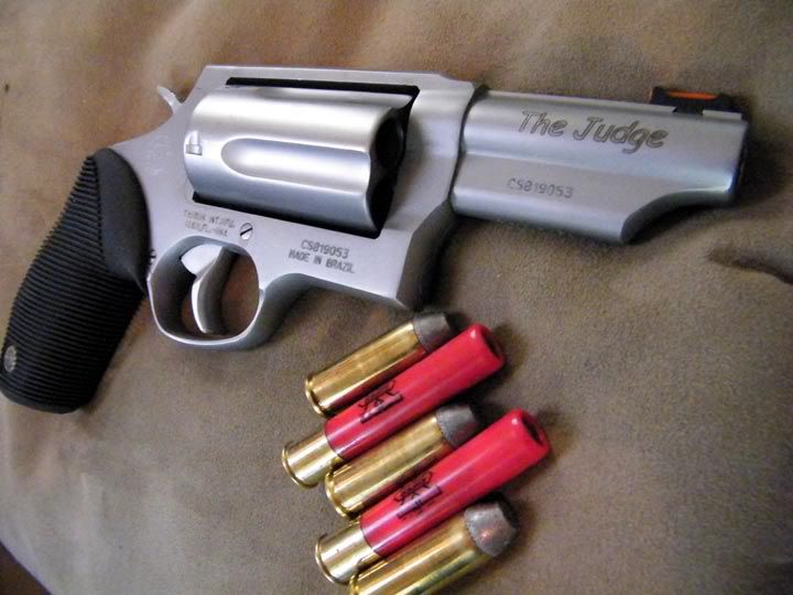 Taurus Judge with .410 shells and .45 Colt