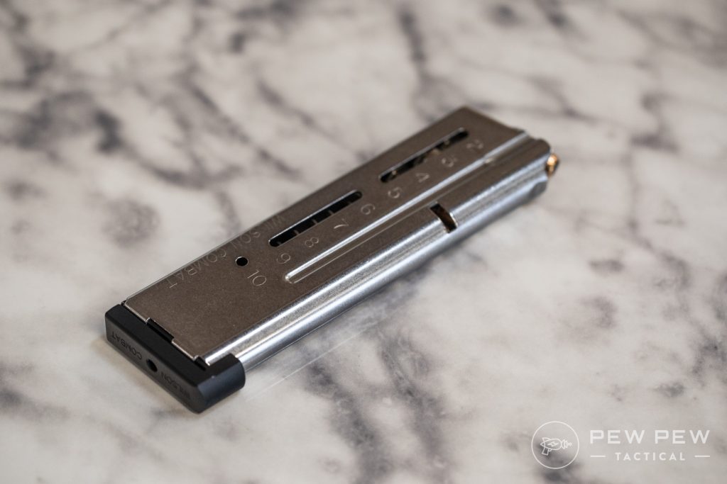 Wilson Combat 1911 Elite Tactical Vickers Duty 9mm Magazine – 10-Round With Pad, Model 800-9