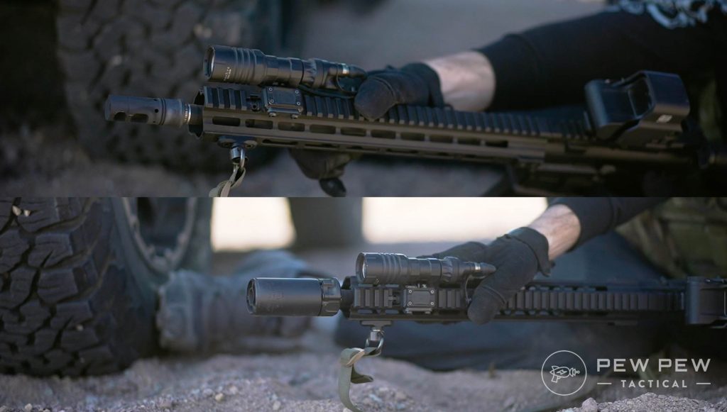 SureFire SOCOM and Warden Side by Side