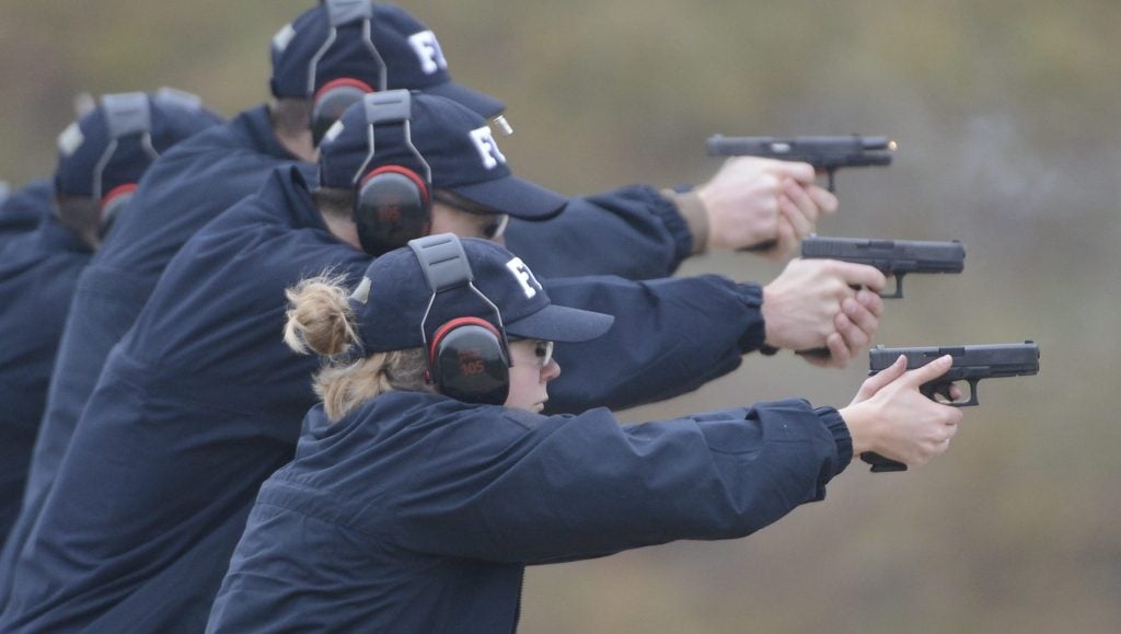 FBI Agents training with their sidearms (USA Today)