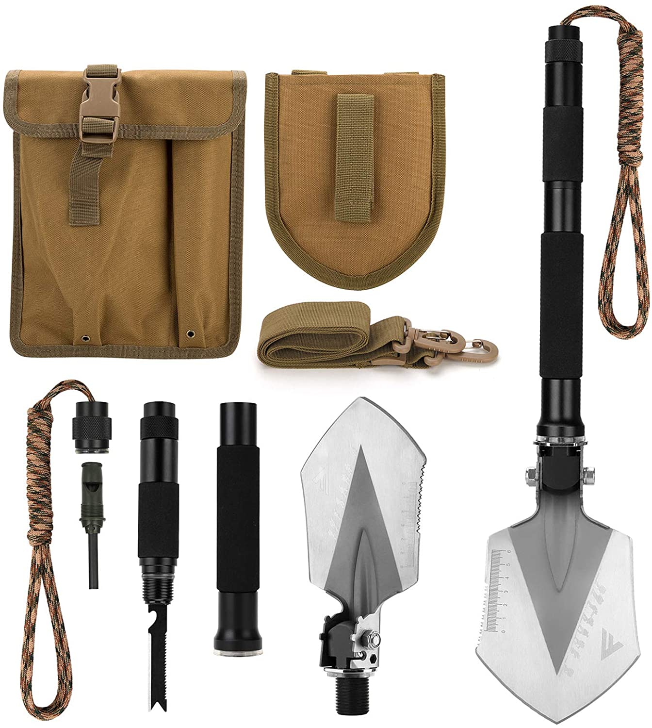 FiveJoy Military Folding Shovel Multitool