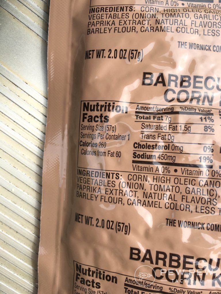 Best MRE Ingredient List