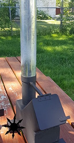 Bullet-Proof 50 BMG Rocket Stove with chimney (TAG Level)