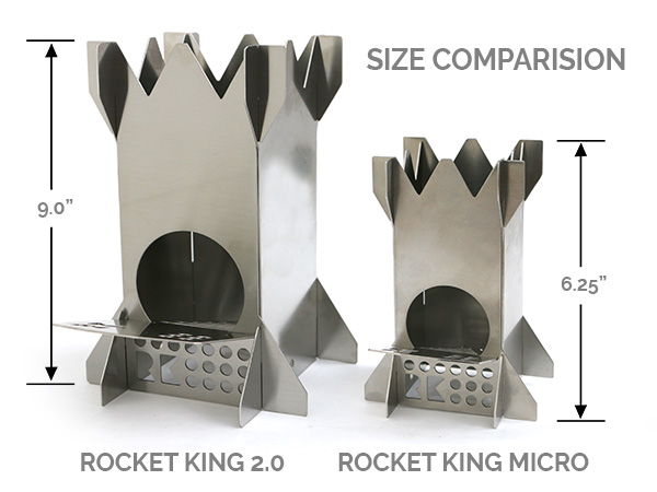 Rocket King and Micro Size Comparison