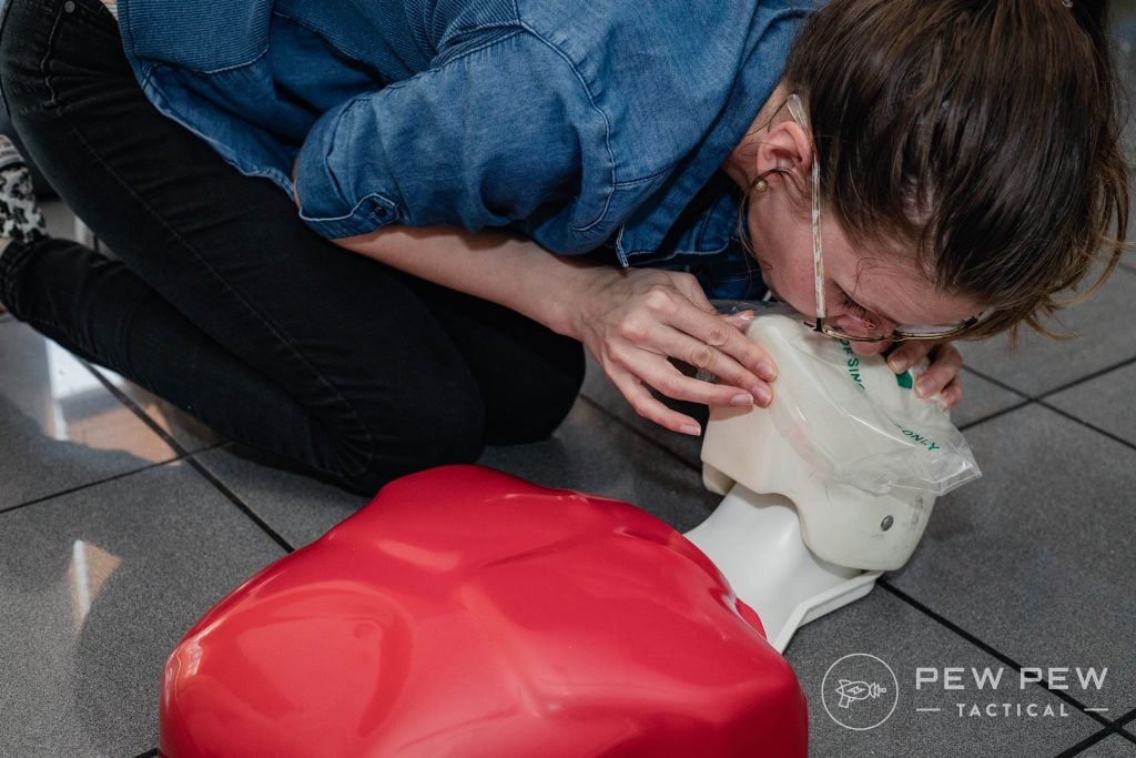 CPR Face Shield Breathing