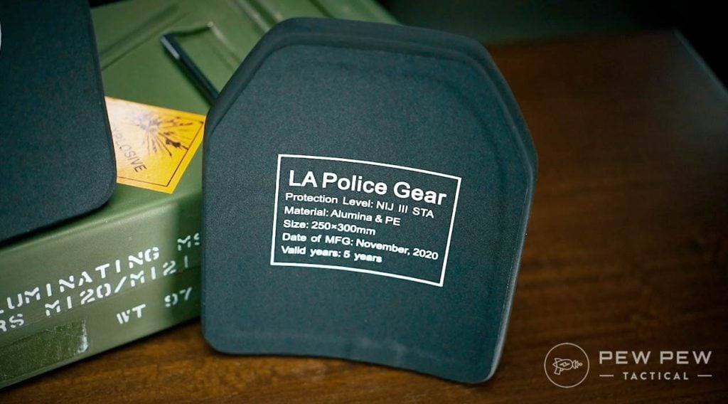 Body Armor Test LAPG Level 3 Back_