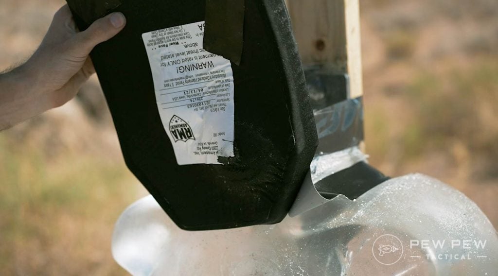 Body Armor Test RMA Level 3 M80