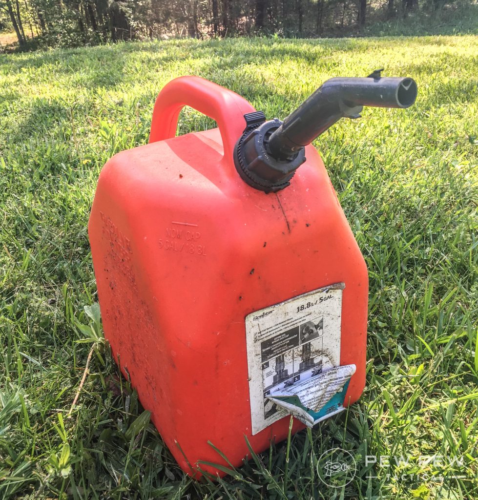 5. Prep Garage Gas Can