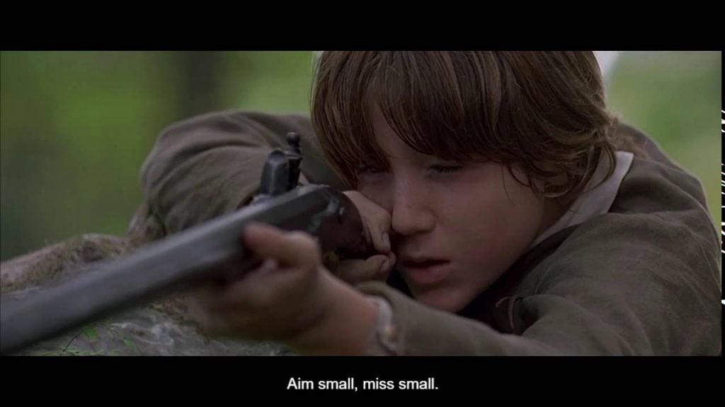 Aim small, miss small The Patriot