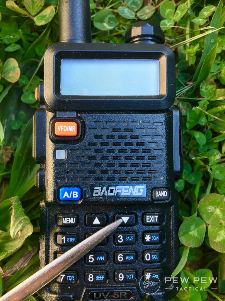 Baofeng UV-5R Channel adjustment
