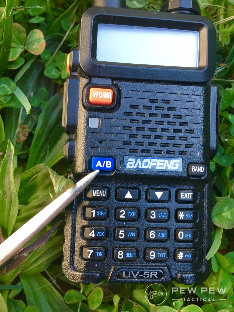Baofeng UV-5R A/B button