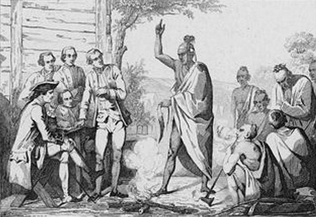 Conference Between French and Indian Leaders