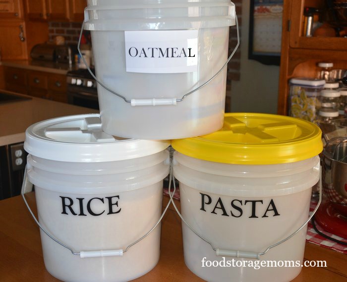 Food Storage Buckets (Food Storage Moms)